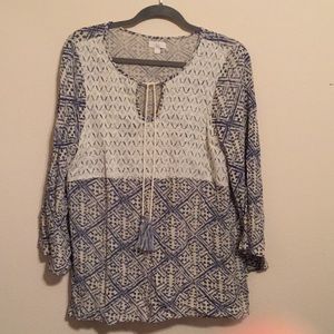 Charming Charlie Boho Top